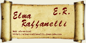 Elma Raffanelli vizit kartica
